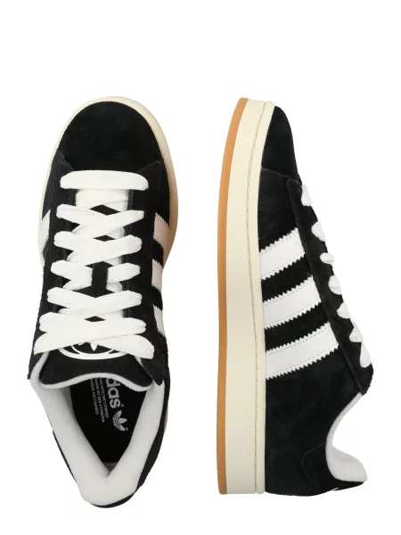 ADIDAS ORIGINALS Nízke tenisky Campus čierna biela