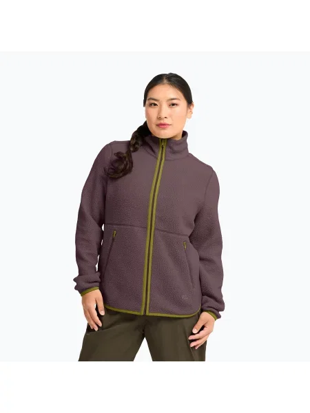Bluză fleece pentru femei Jack Wolfskin Lite Curl Full Zip sheer plum