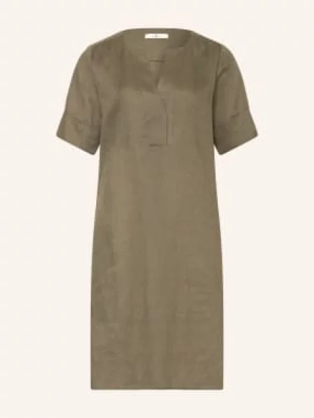 Angoor Lněné Šaty Evelyn khaki