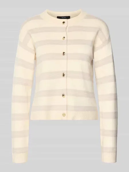 Kardigan o kroju regular fit z Mieszanka Model GOLD STRIPE' Vero Moda