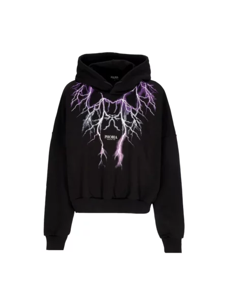 Bluza z kapturem Phobia Archive o skróconej długości czarna