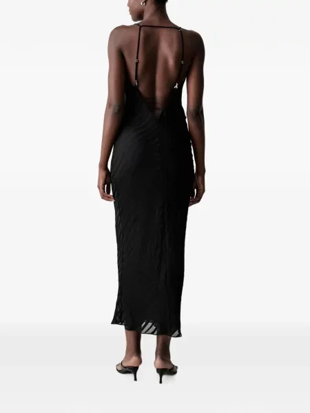 Rochie midi Patrizia Pepe cu model zebră negru
