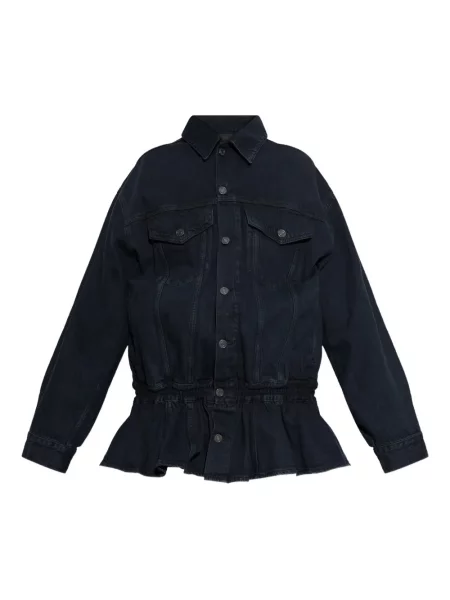 Cu peplum geacă Agolde albastru