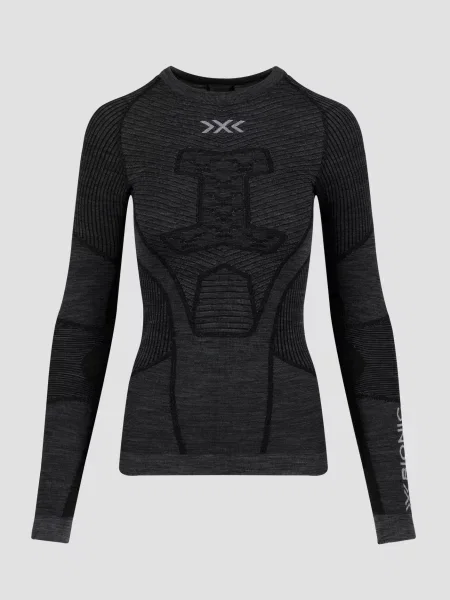 Koszula X-bionic z wełny merino szara