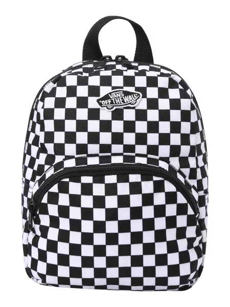 Kockovaný batoh Vans biela