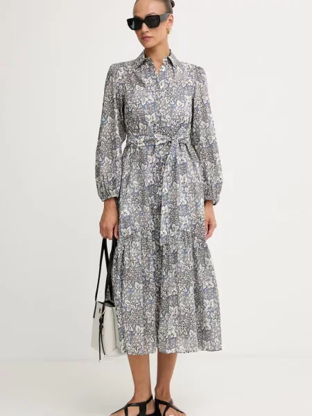 Weekend Max Mara rochie de vară din OBOLI albastru