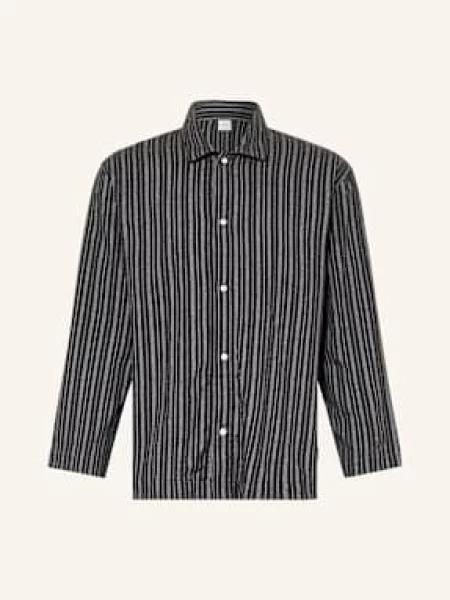 Calvin Klein Pyžamová Košile Flannel Sleep Z Flanelu tmavě šedá/ světle šedá