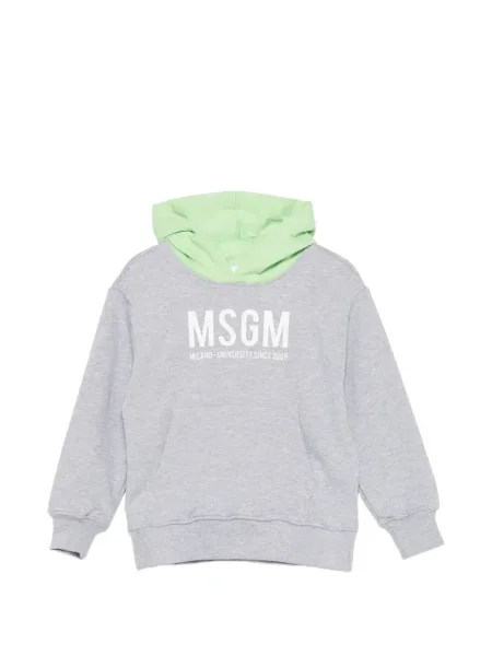 Bluza z kapturem dziecięca Msgm szara