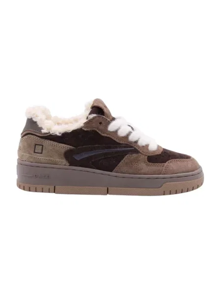 Sneakersy D.a.t.e. brązowe
