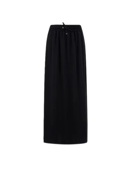 Satynowa spódnica satynowa Herno czarna