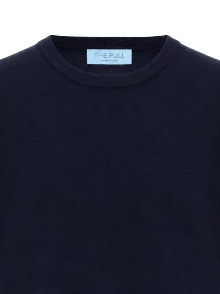 Tricou The Pull de lână cu decolteu rotund albastru