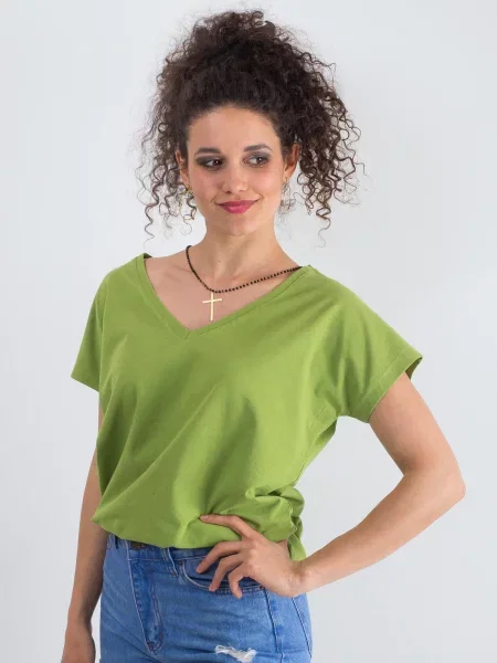 Tricou Fashionhunters verde