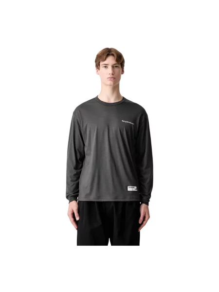 Neighborhood longsleeve z wełną zielona