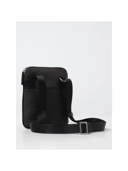 Torba crossbody Emporio Armani z logo zielona