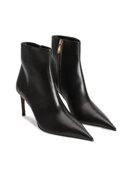 Botki Dolce And Gabbana skórzane czarne