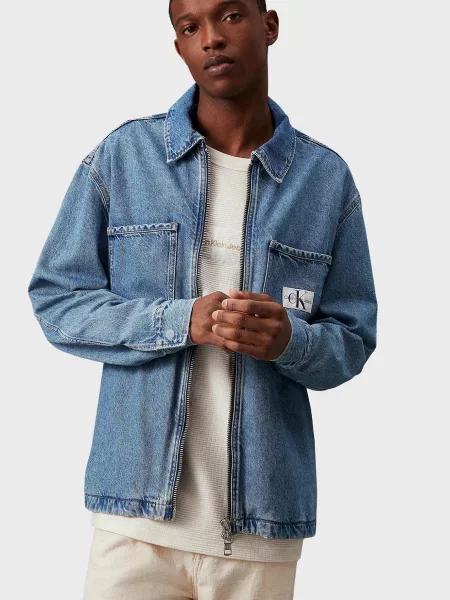 Рубашка Calvin Klein Jeans синяя