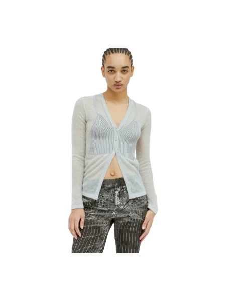 Dzianinowy lekki top Diesel szary