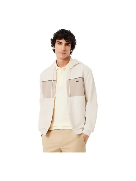 Bluza z kapturem Lacoste z kapturem beżowa