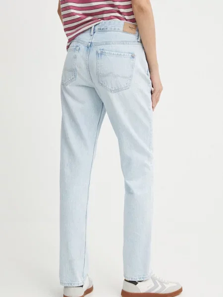 Džíny Pepe Jeans STRAIGHT HW high waist modré