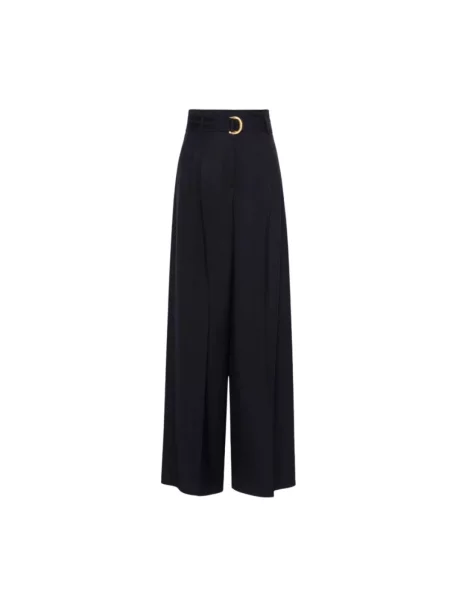Spodnie Max Mara niebieskie