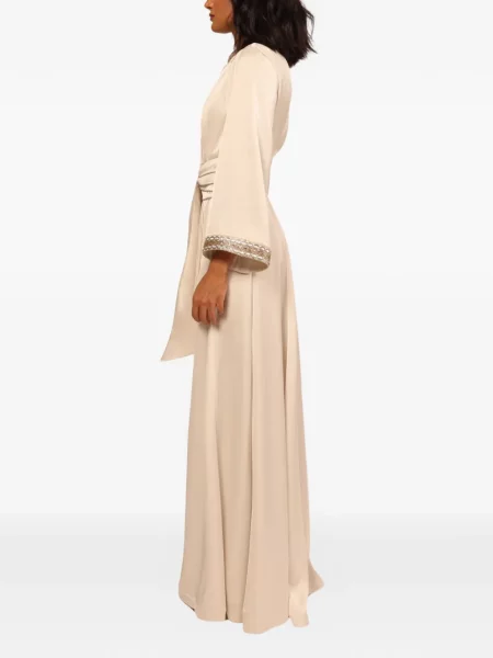 Rochie maxi Baruni cu broderie de costum