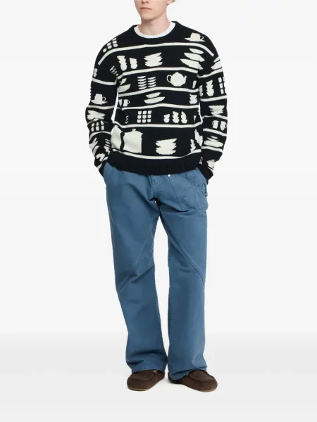 Pulover Jw Anderson cu decolteu rotund negru