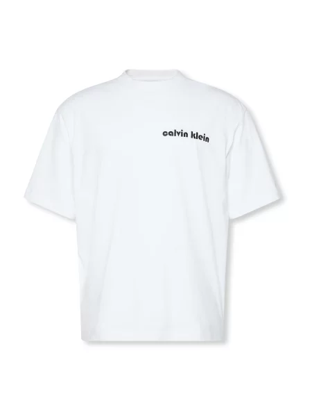 Τζιν πουκάμισο Calvin Klein Jeans λευκό