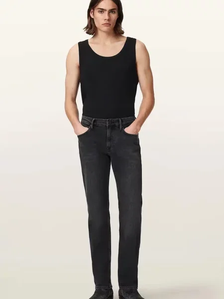 AllSaints jeansy skinny SID czarne