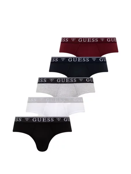 Chiloți multipac Guess cu autograf negru