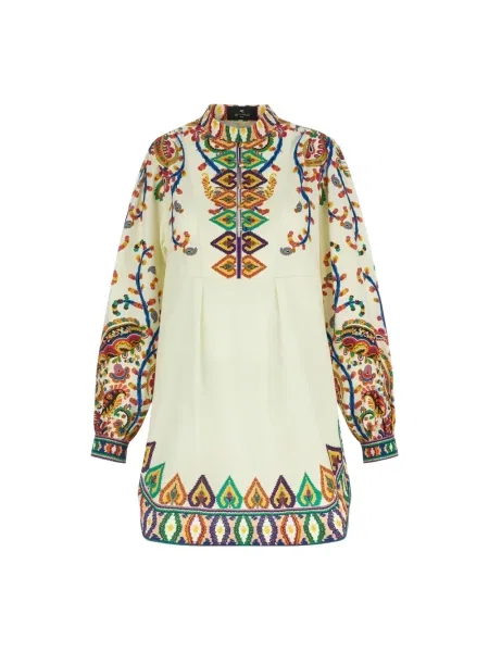 Mała mały sukienka koszulowa Etro z wzorem paisley