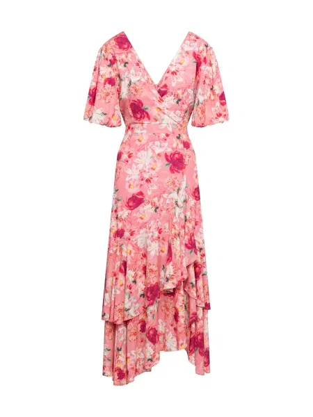 Quiosque Rochie verde / roz / roșu alb