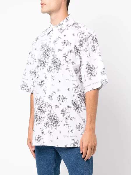 Košile Off-white s potiskem bílá