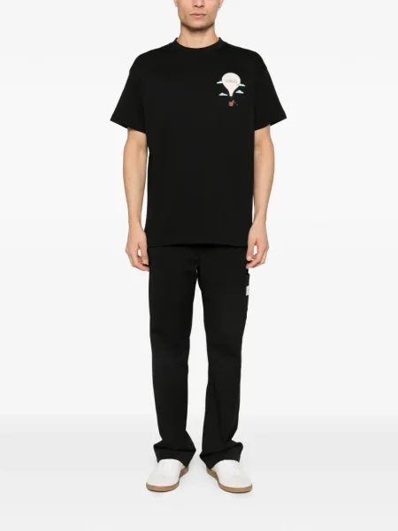Tricou Flâneur cu imagine negru