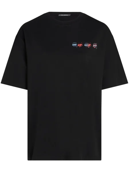 Tricou Karl Lagerfeld cu imagine negru
