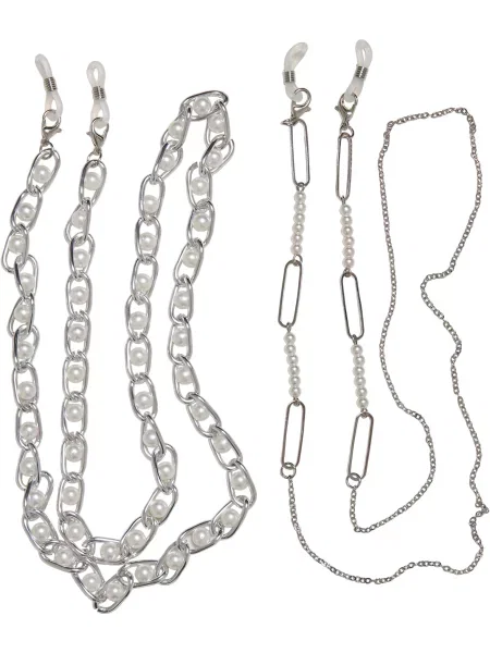 Colier Urban Classics cu perle argintiu