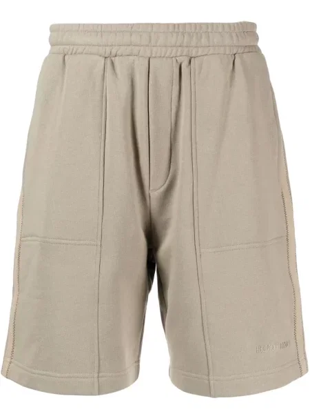 Pantaloni scurți Helmut Lang cu broderie maro