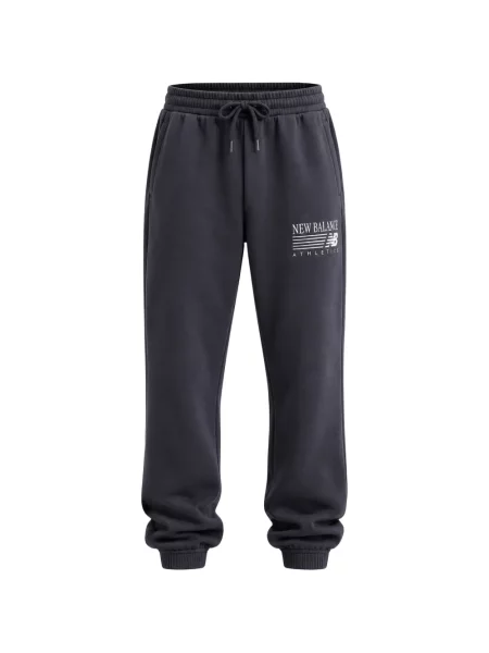 Pantaloni New Balance din fleece cu imagine roz