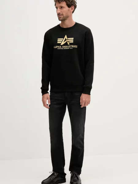 Alpha Industries bluza z nadrukiem czarny