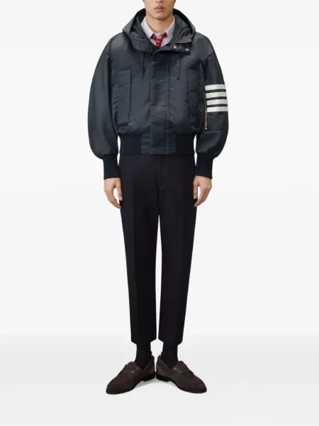 Cardigan Thom Browne din cașmir cu model argyle albastru