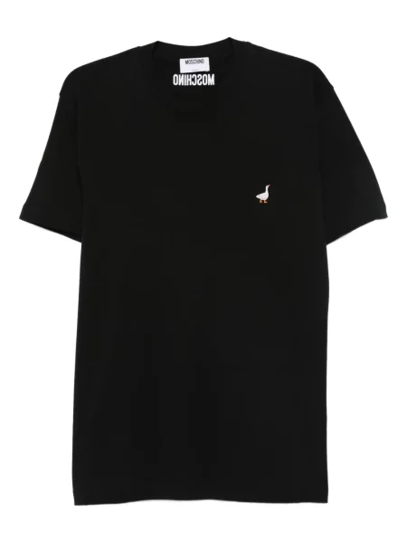 Tricou Moschino cu broderie negru