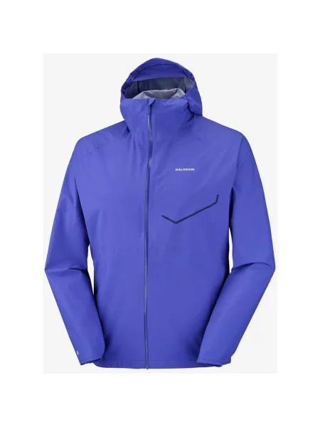 Kurtka z kapturem Salomon Bonatti Waterproof niebiesko S fioletowy