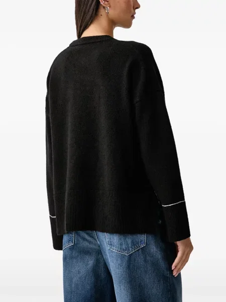 Sweter Karl Lagerfeld Jeans z logo czarny