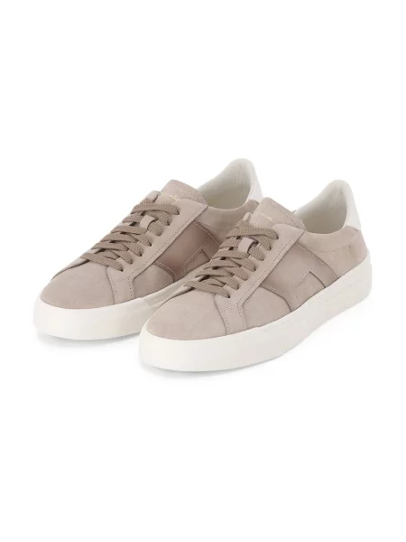 Sneakersy Santoni skórzane beżowe