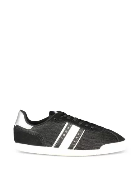 Sneakerși Tommy Hilfiger cu imagine negru
