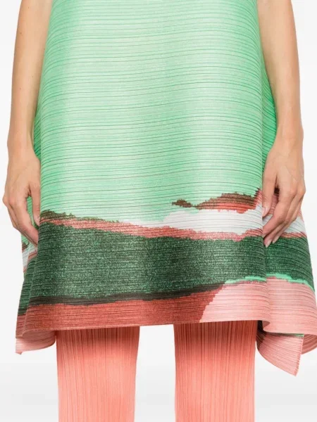 Плисирана туника Pleats Please Issey Miyake зелено