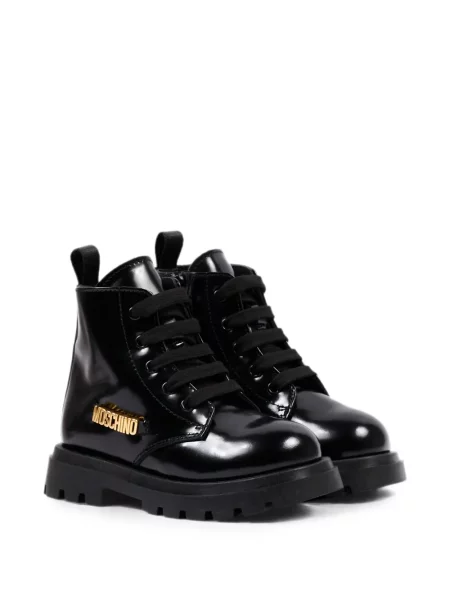 Botki dziecięce Moschino czarne