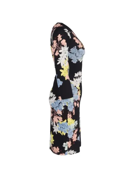 Rochie Erdem cu model floral de costum negru