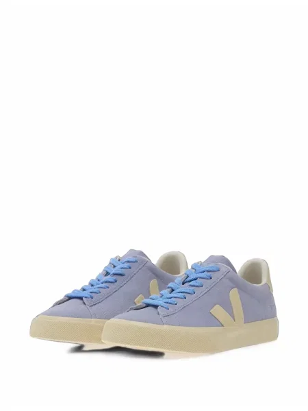Sneakerși Veja Campo din piele de căprioară albastru