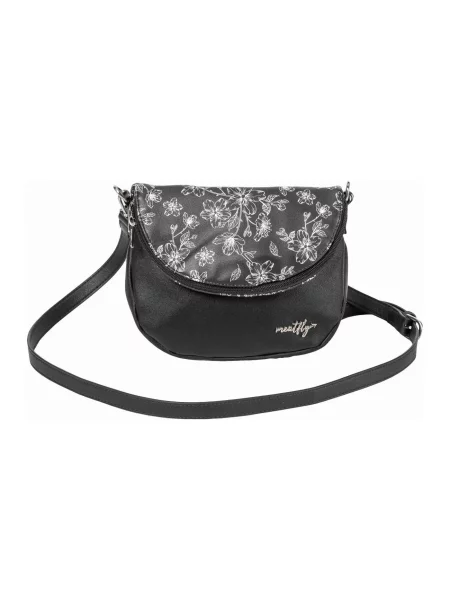 Torebka crossbody z rozszerzalną klapą – Meatfly czarna