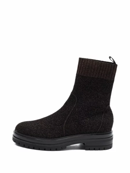 Cizme scurte Gianvito Rossi tricotate negru